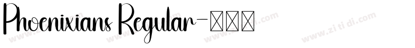 Phoenixians Regular字体转换